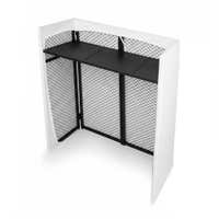 Vonyx DBC105 DJ Pult - Klappbarer mobiler DJ Tisch inkl. 2 Lycra-Tücher & Tasche - 25 kg belastbar