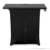 B-Ware - Vonyx DBE100 DJ Pult - Klappbarer mobiler DJ Tisch inkl. 2 Lycra-Tücher & Tasche - 1m breit