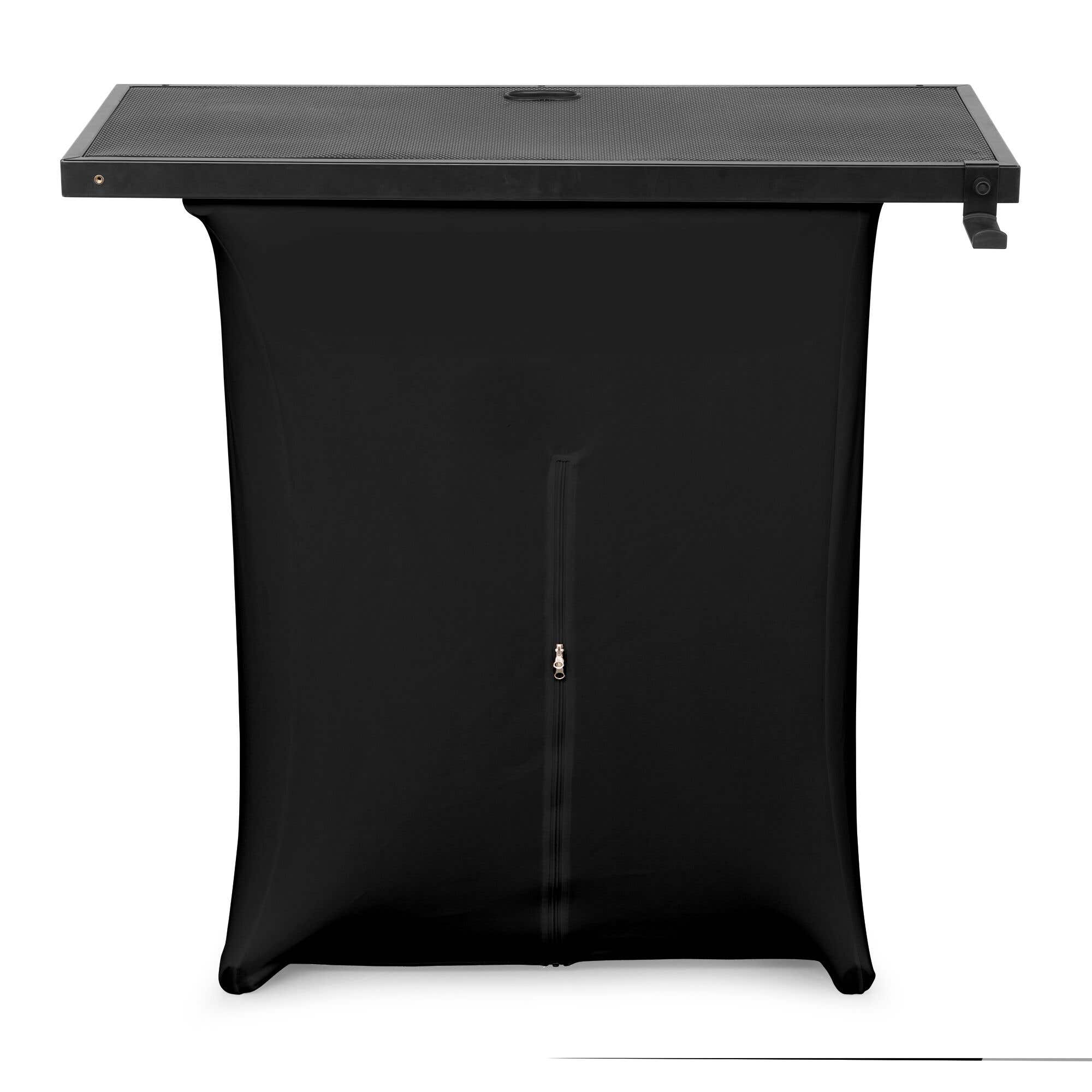 Vonyx DBE100 DJ Pult - Klappbarer mobiler DJ Tisch inkl. 2 Lycra-Tücher & Tasche - 1m breit