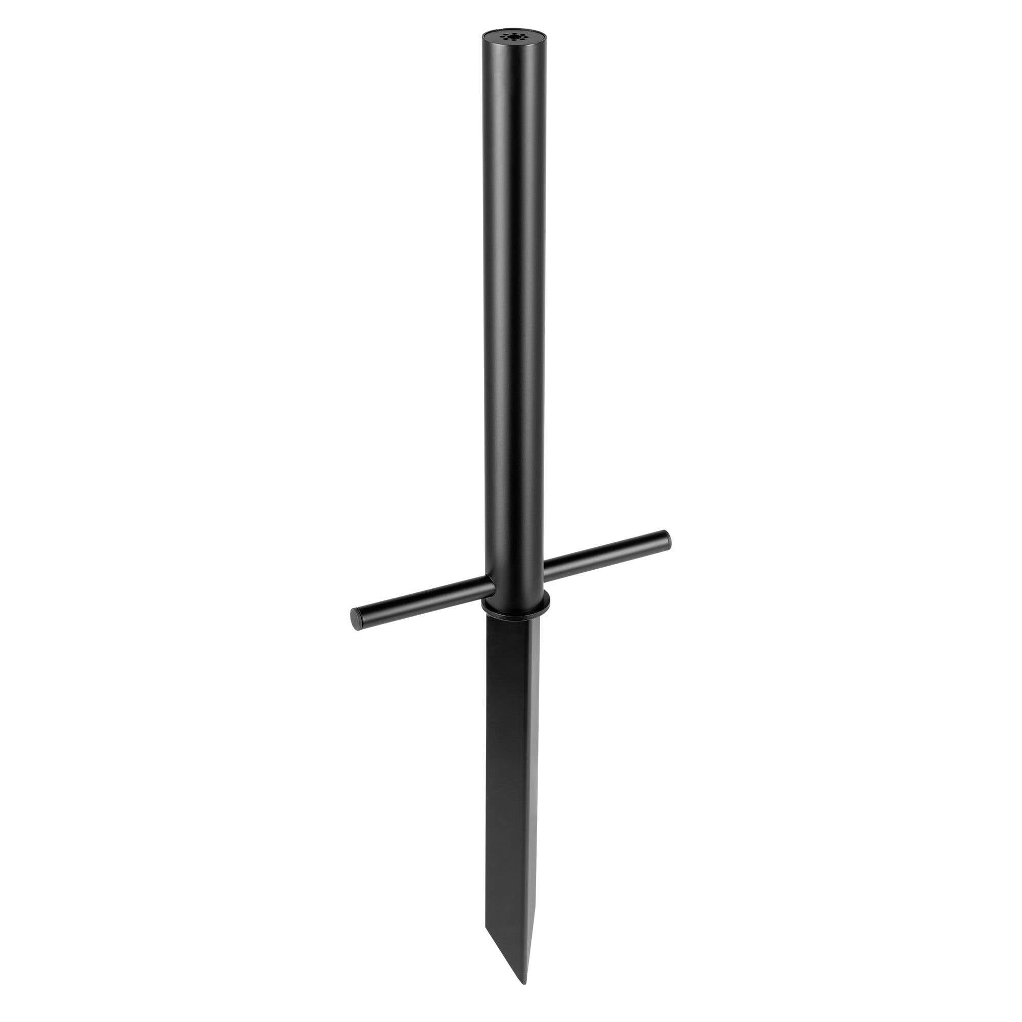 BeamZ Pro GroundFix10 Bodenanker für Lichteffekte - Mit 50 mm Rohr - M12 Montageloch - Schwarz