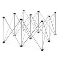 Power Dynamics Beine für D750-Bühnendeck - 100 x 100 x 60 cm - Tragbar und faltbar - Aluminium