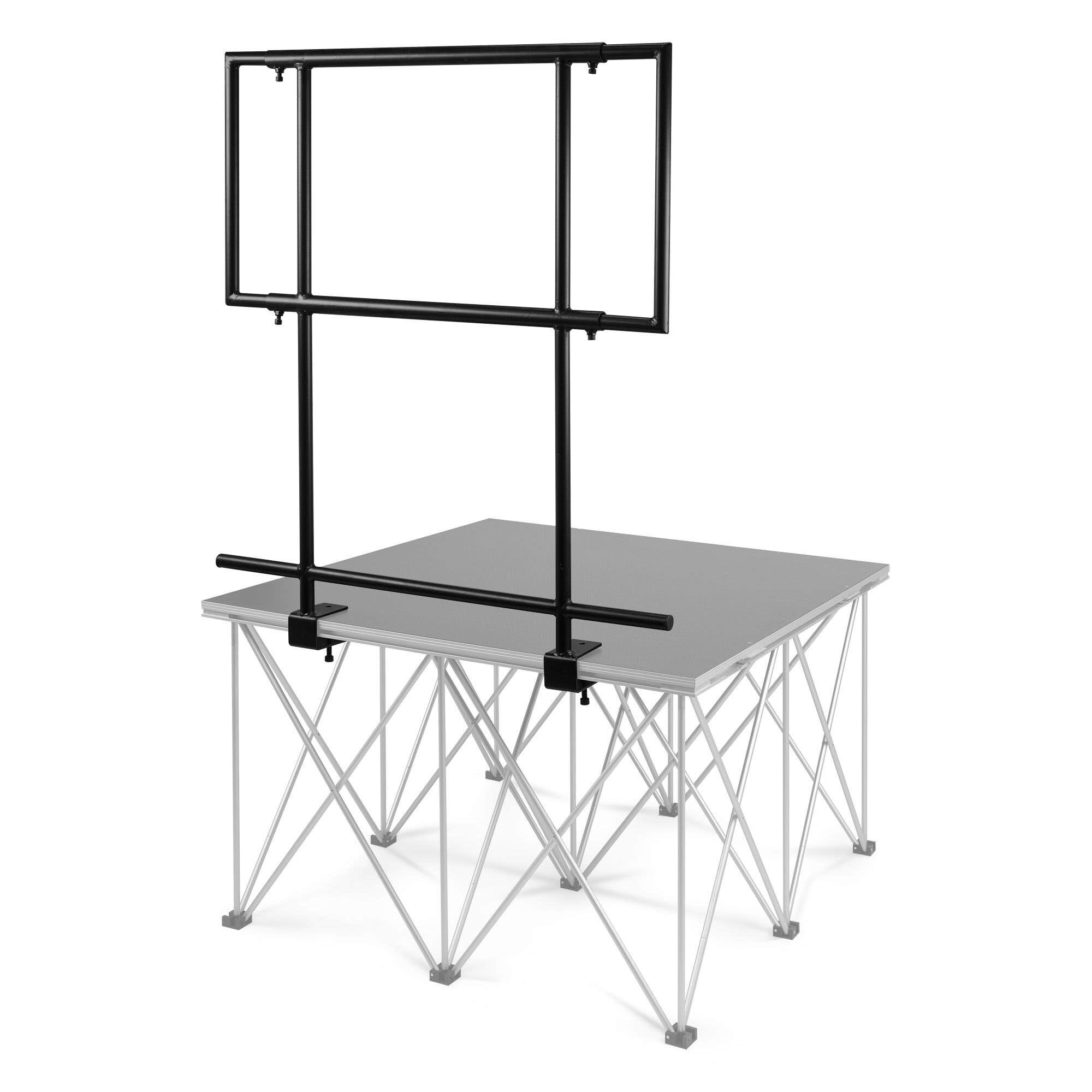 Power Dynamics Handlauf für D750 Bühnenteile von 1 Meter - Aluminium - Schwarz