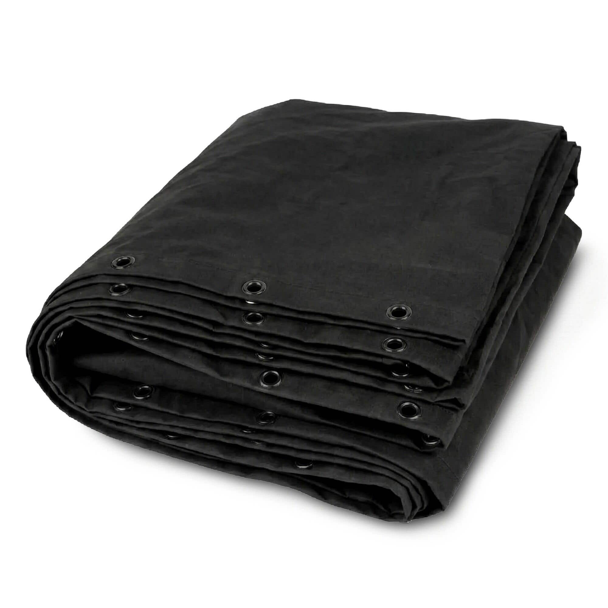 BeamZ Pro MOLTON320 Backdrop - Bühnenmolton - 600 x 600 cm - 320 g/m² - Schwarz