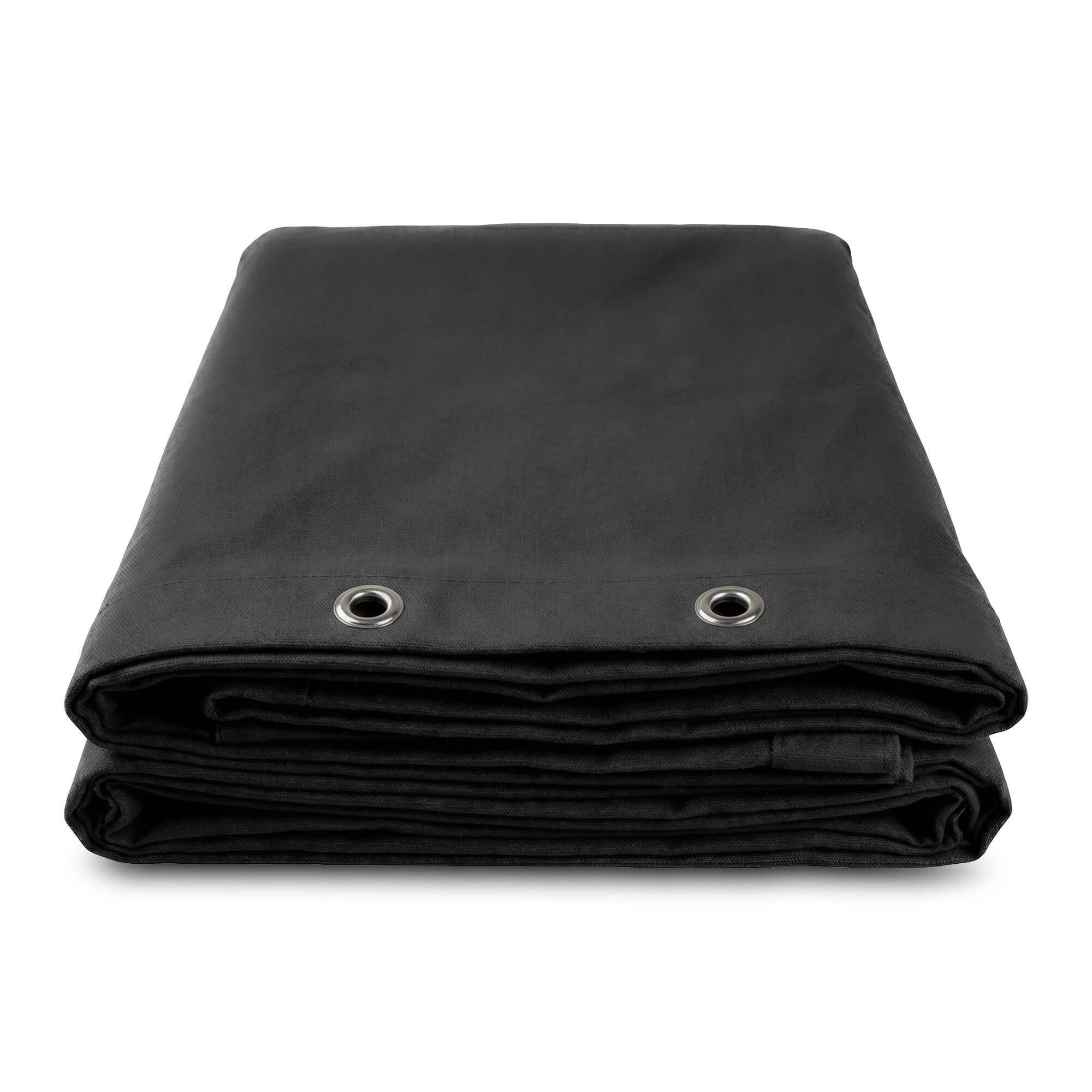 BeamZ Pro MOLTON500 Akustik Molton - Bühnenmolton - 300 x 300 cm - 500 g/m² - Schwarz
