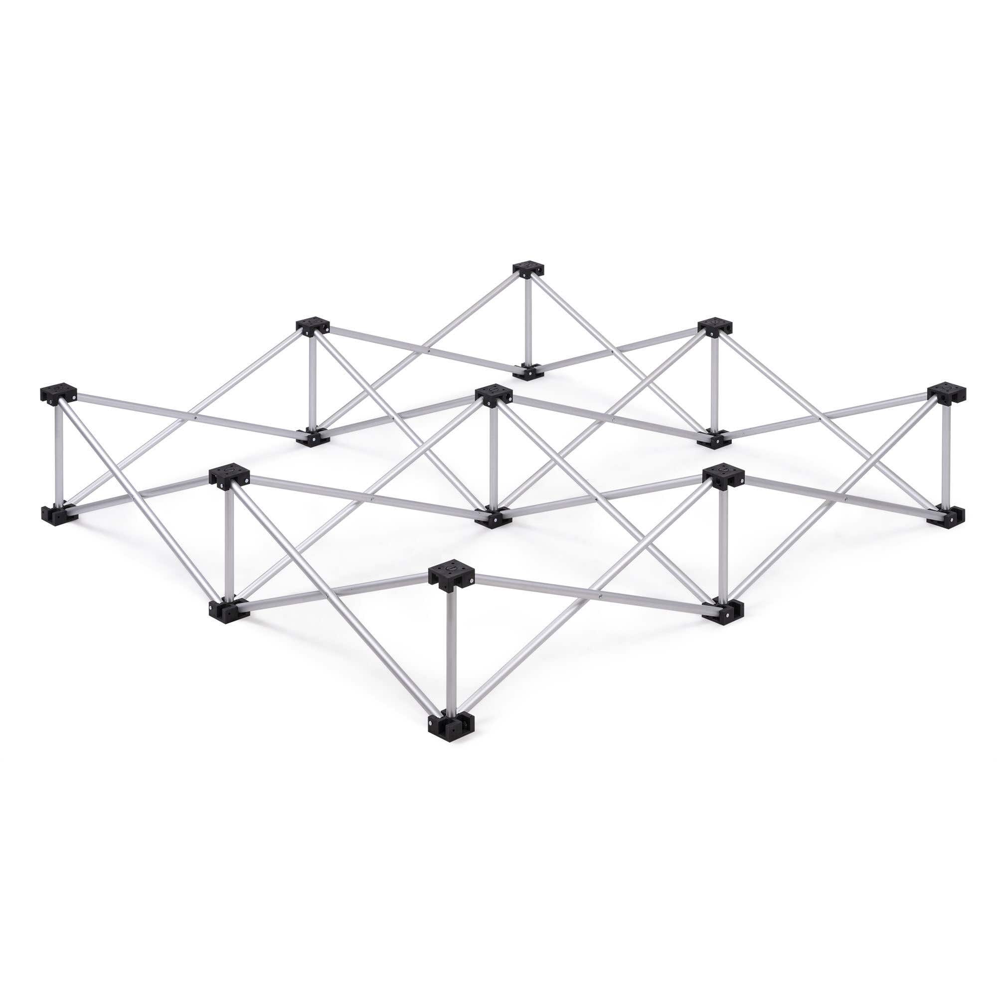 Power Dynamics Füße für D750 Bühnenelement - 100 x 100 x 20 cm - Tragbar und faltbar - Aluminium