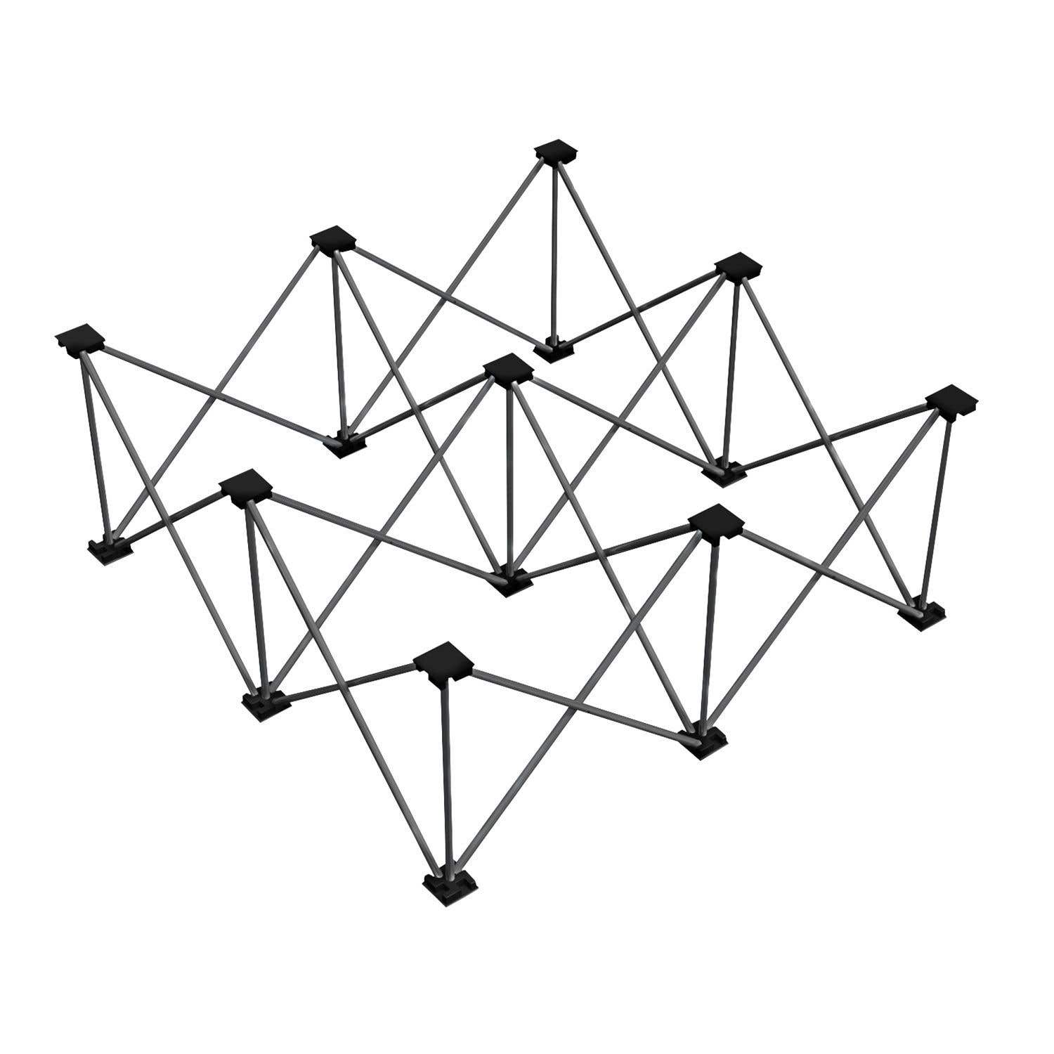 Power Dynamics Spider Deck750 Riser 100 x 100 x 40 cm – Schwarz