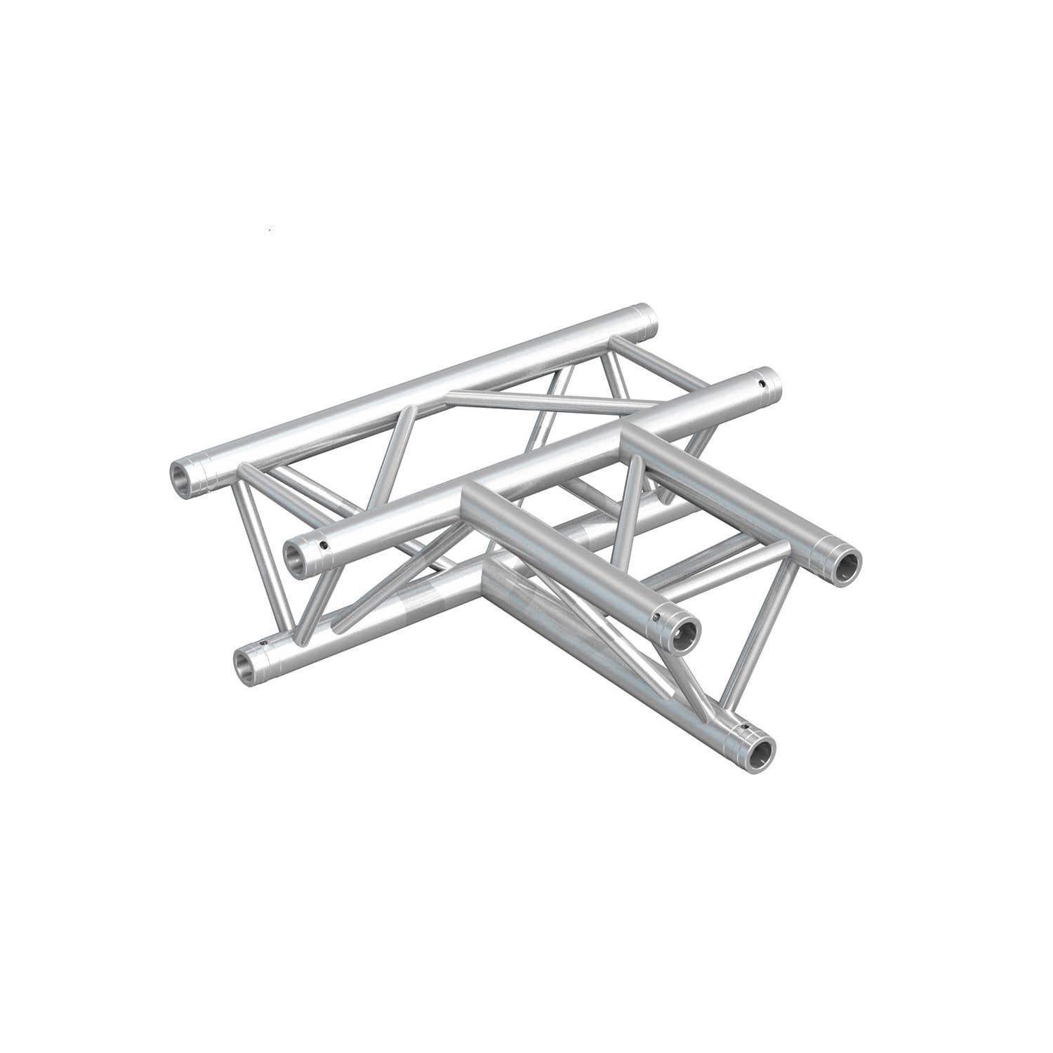 BeamZ Professional Truss P33-T36 Dreiecksbinder T-Stück 3-Wege Horizontal – Scheitelpunkt variabel