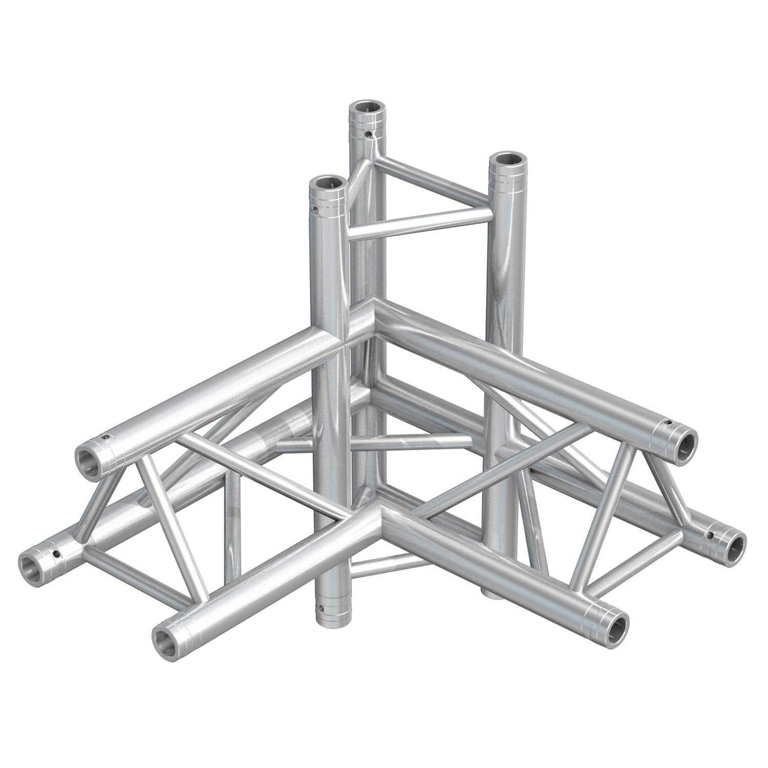 BeamZ Truss P33-C44 Dreieckstraverse 4-Wege 90º Winkel - Apex oben rechts