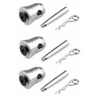 BeamZ P33 Satz mit 3 halben Kegelverbindern