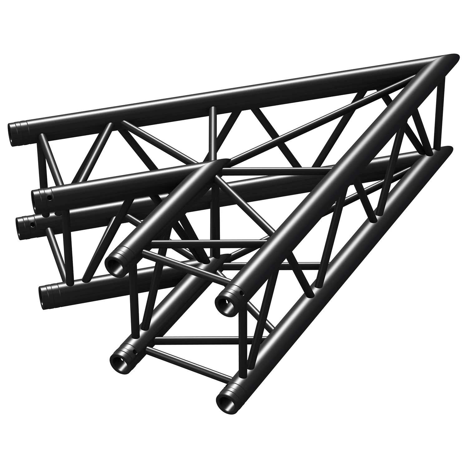 BeamZ Truss P30-C19B Vierkanttraverse schwarz 45° 2-Wege-Winkel