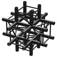 BeamZ Truss P30-C60B Vierkanttraverse 6-Wege-Kreuz