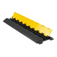 Power Dynamics CB2S Kabeltunnel, Kabelschutz, Kabelbrücke mit 2 Kanälen - max 30 kg . Belastung