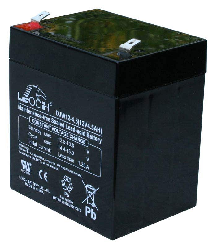 E-Lektron Ersatzakku 12V 4.5Ah Blei-Gel – Für EL20-MB und EL25-M PA Anlagen