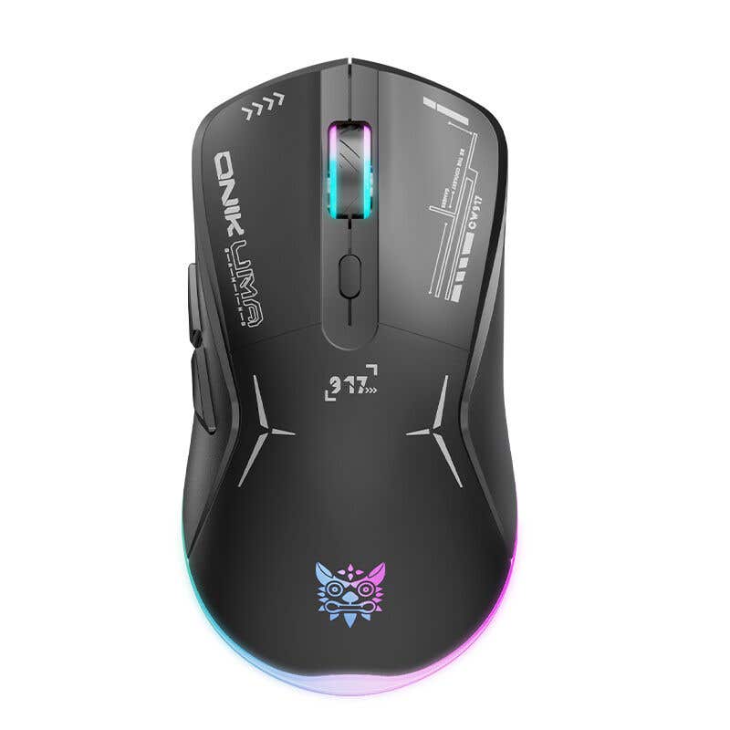 E-Lektron CW917 – Dual Mode Gaming Maus – RGB-Beleuchtung – Mit Anti-Rutsch Oberfläche