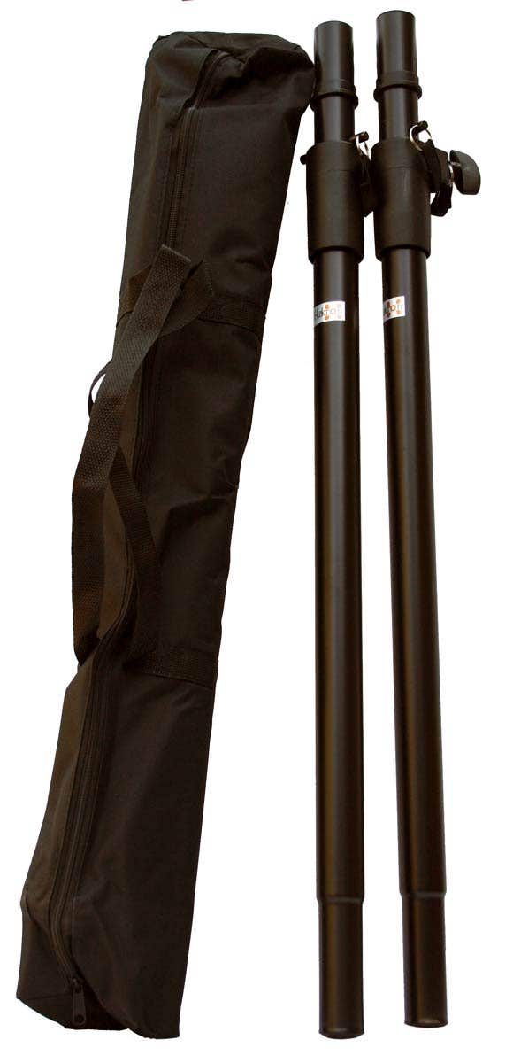 E-Lektron SPST-1B – Lautsprecherstativ – Verstellbar bis 1,85 Meter – Inkl. Tragetasche – 2er Set