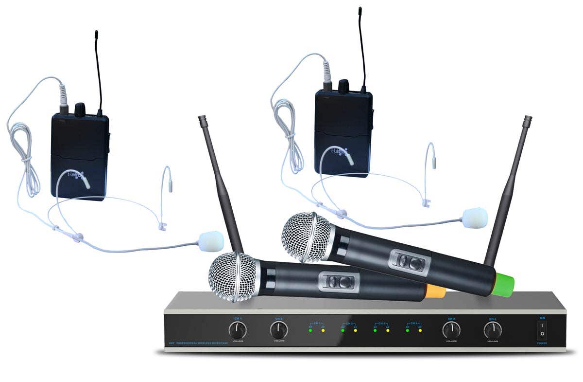 E-Lektron IU-4011MH Funkmikrofon-Set - 4 Kanal UHF