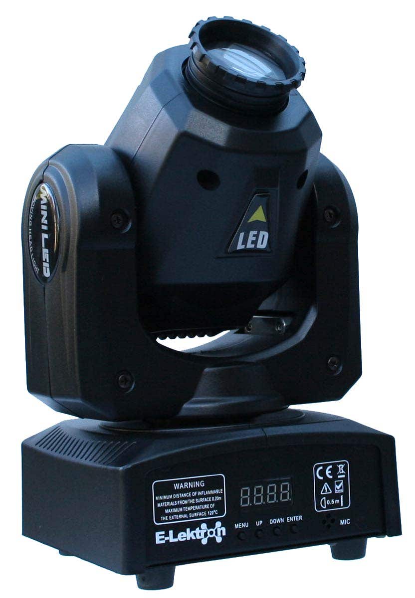 E-Lektron M004-30 LED-Moving-Head - Einzelne LED mit Farbrad - DMX