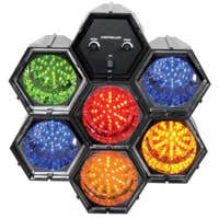 E-Lektron LED Lichtorgel - Klassische Discolichter - 6 modulare LED Module - Musikgesteuert