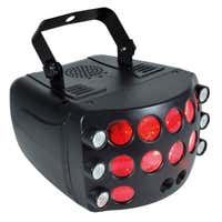 E-Lektron Butterfly-3 LED-Party Lichteffekt mit Laser - RGBW