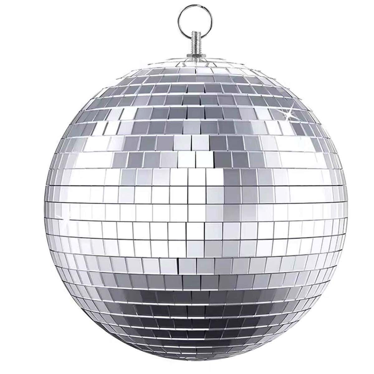 E-Lektron Spiegelkugel - 25 cm Discokugel - Spiegelkugel für Partybeleuchtung