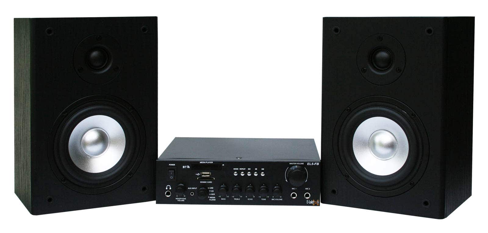 E-Lektron EL5-FB HiFi Stereoanlage mit Bluetooth - 100 W