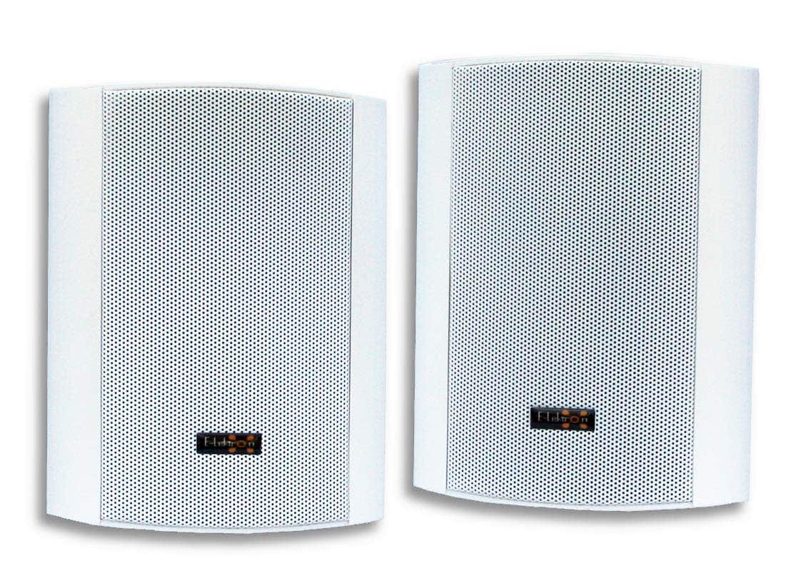 B-Ware - E-Lektron EWL4P Weiß - Passives Lautsprecher Set - Für drinnen und draußen - IP44