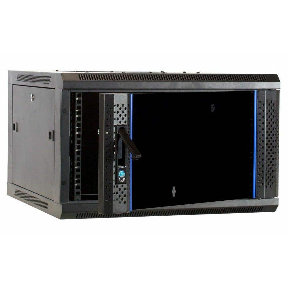 6-HE-Patchschrank – 19-Zoll-Serverschrank mit Glastür