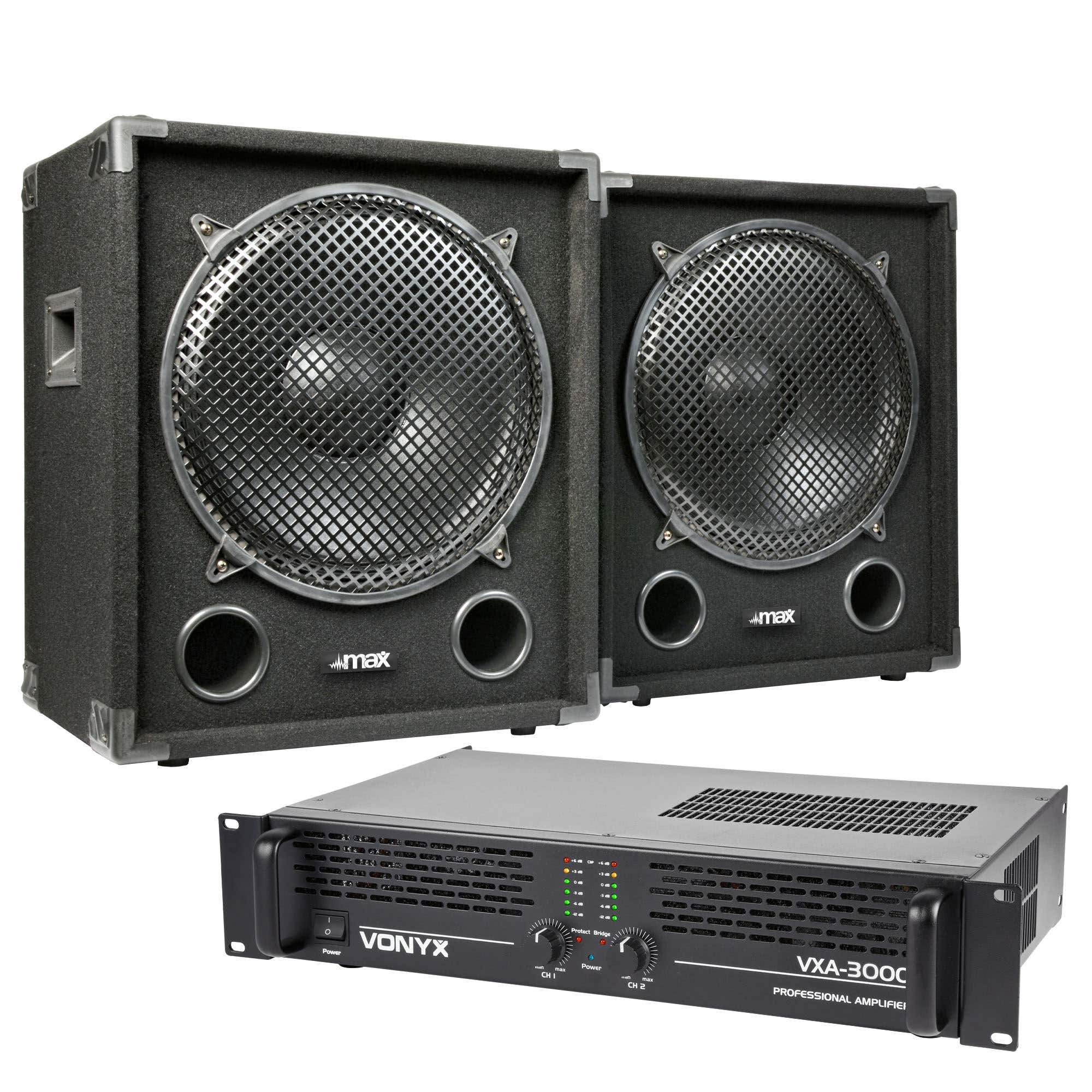 MAX Dark Night 15SUB Subwoofer 2er Set - 15 Zoll - max. 2400 W