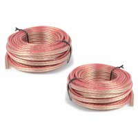 SkyTec 2 Rollen Lautsprecherkabel 1,5 mm² mit Polaritätsanzeige 10 Meter
