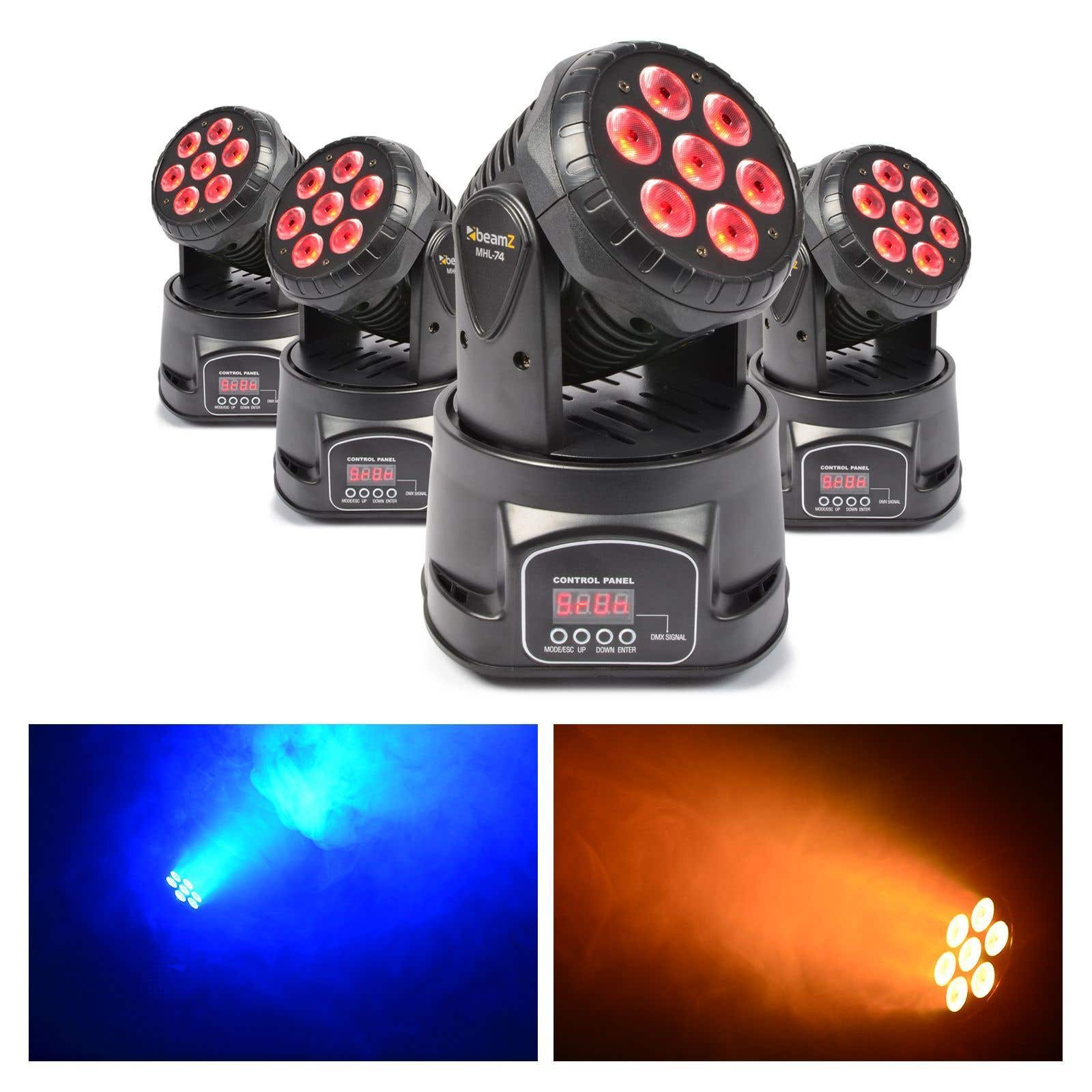 BeamZ Movinghead-Set mit 4x MHL74