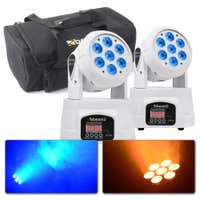 BeamZ MHL74 White Moving Head 2er Set mit Flightbag