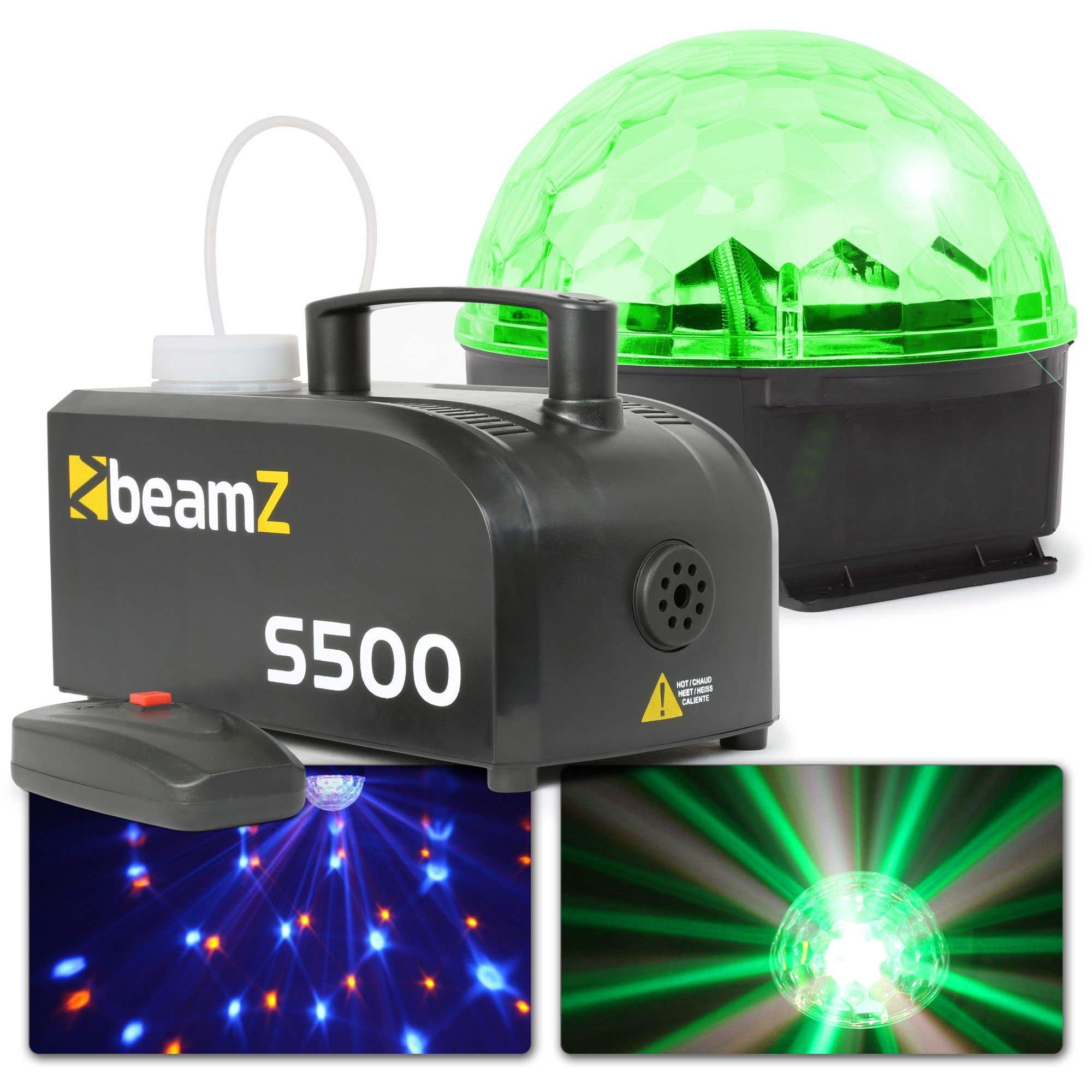 BeamZ Light Set „Leon“ mit Nebelmaschine und Jelly Ball