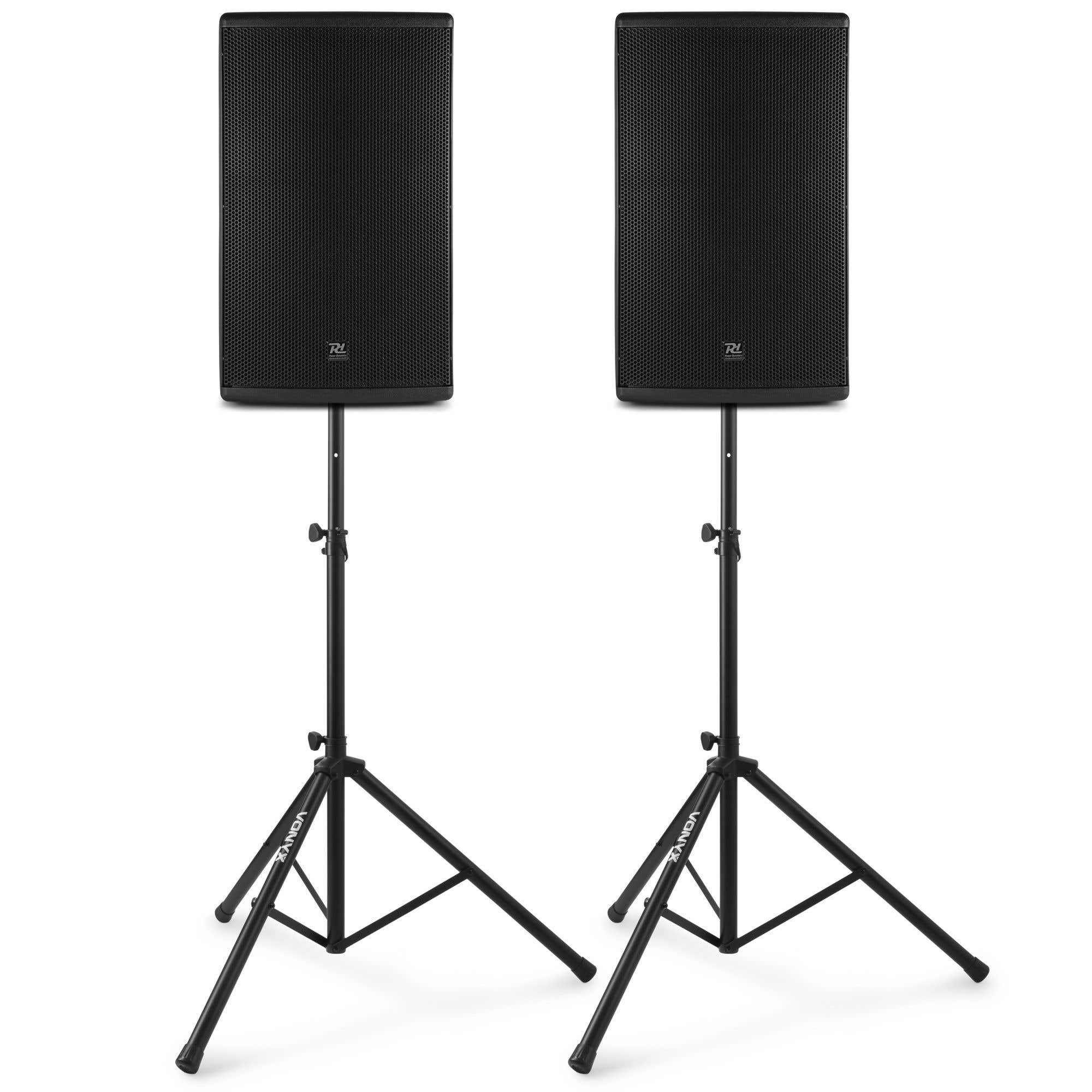 Power Dynamics PD415A Lautsprecherset 2800 W mit Ständern