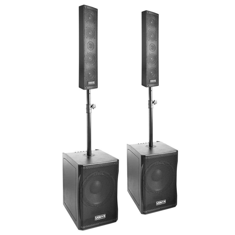 Vonyx 1500 W aktives 2.2 Soundsystem mit 2x Sub und 2x Top