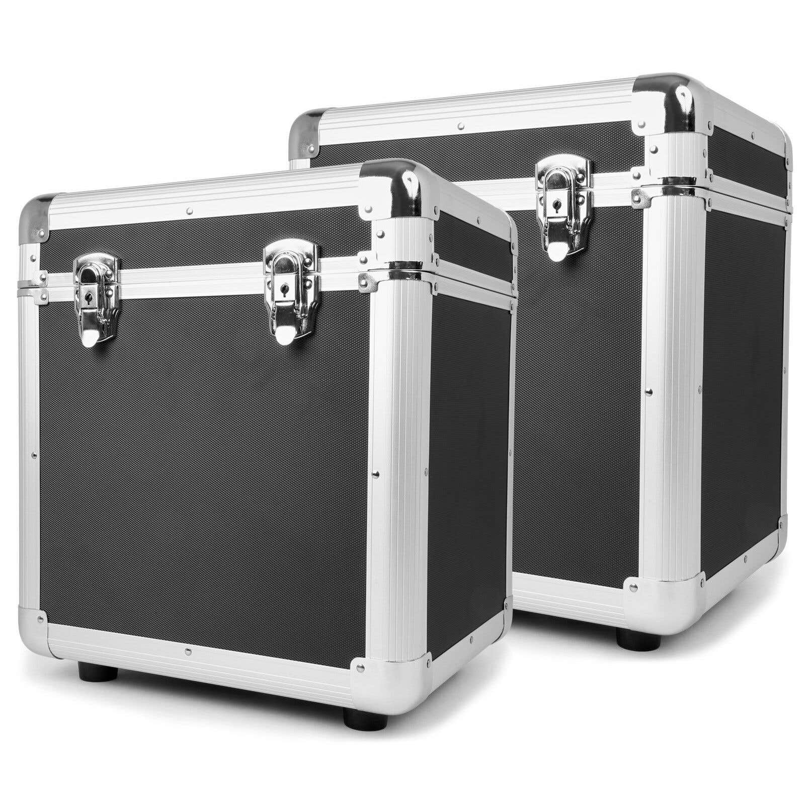 Power Dynamics RC100 12" Plattenkoffer Schwarz (2er Set)