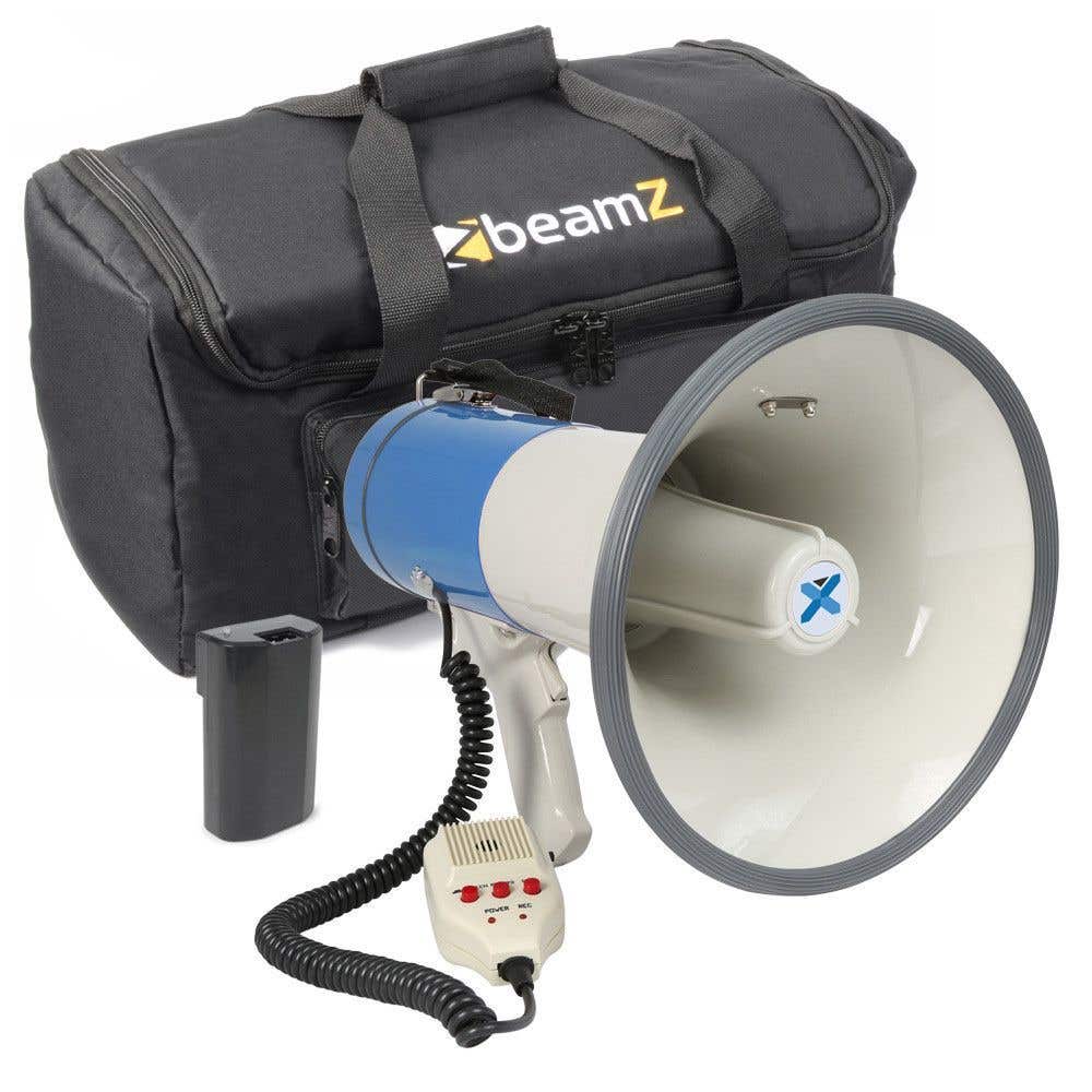 Vonyx MEG060 Megafon 60 W mit Sirene, Tasche und wiederaufladbarem Akku