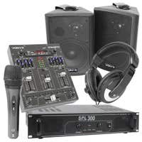 SkyTec Soundanlage DJ Set für Anfänger mit u.a. Bluetooth Mixer