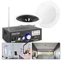 Badezimmer Lautsprecher 6,5" mit Verstärker - wasserfest