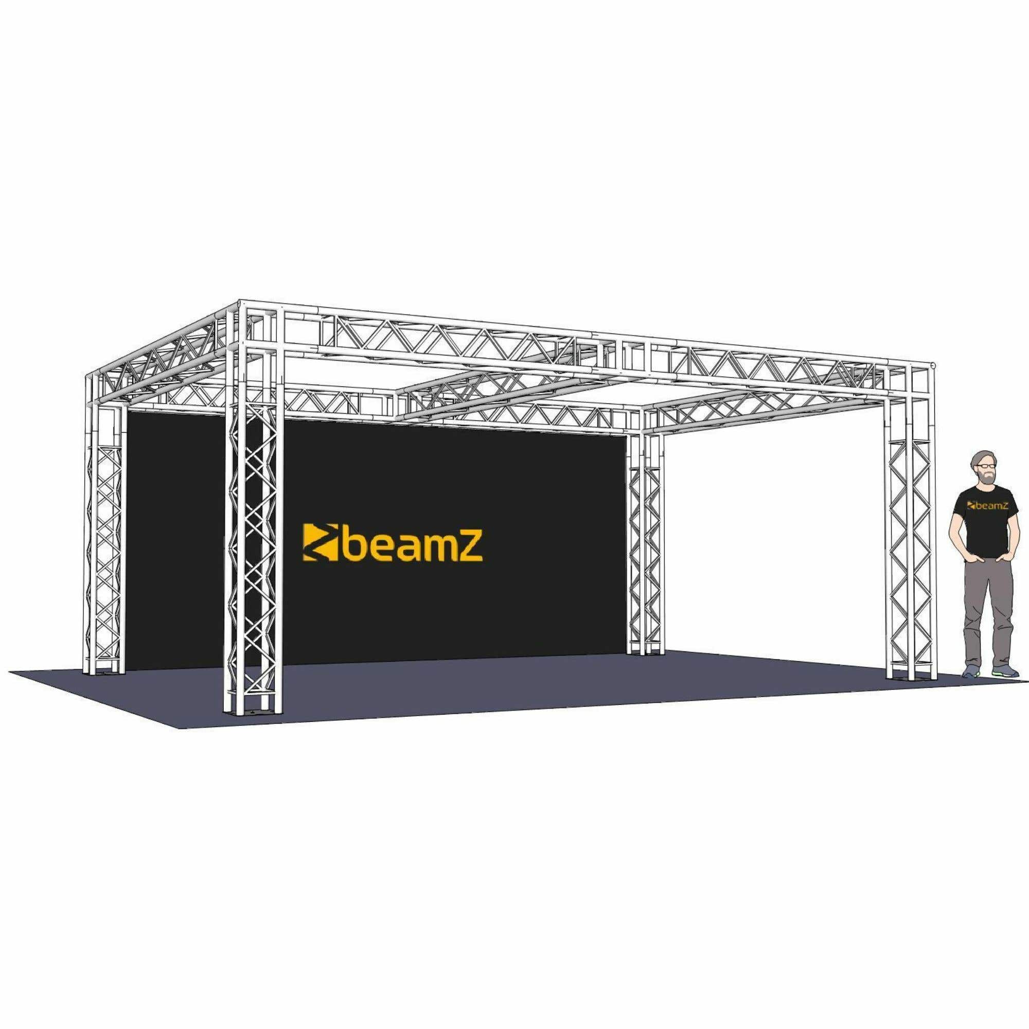 BeamZ Traverse 5,71 x 4 x 2,5 Meter für Messestand, Showroom, etc.