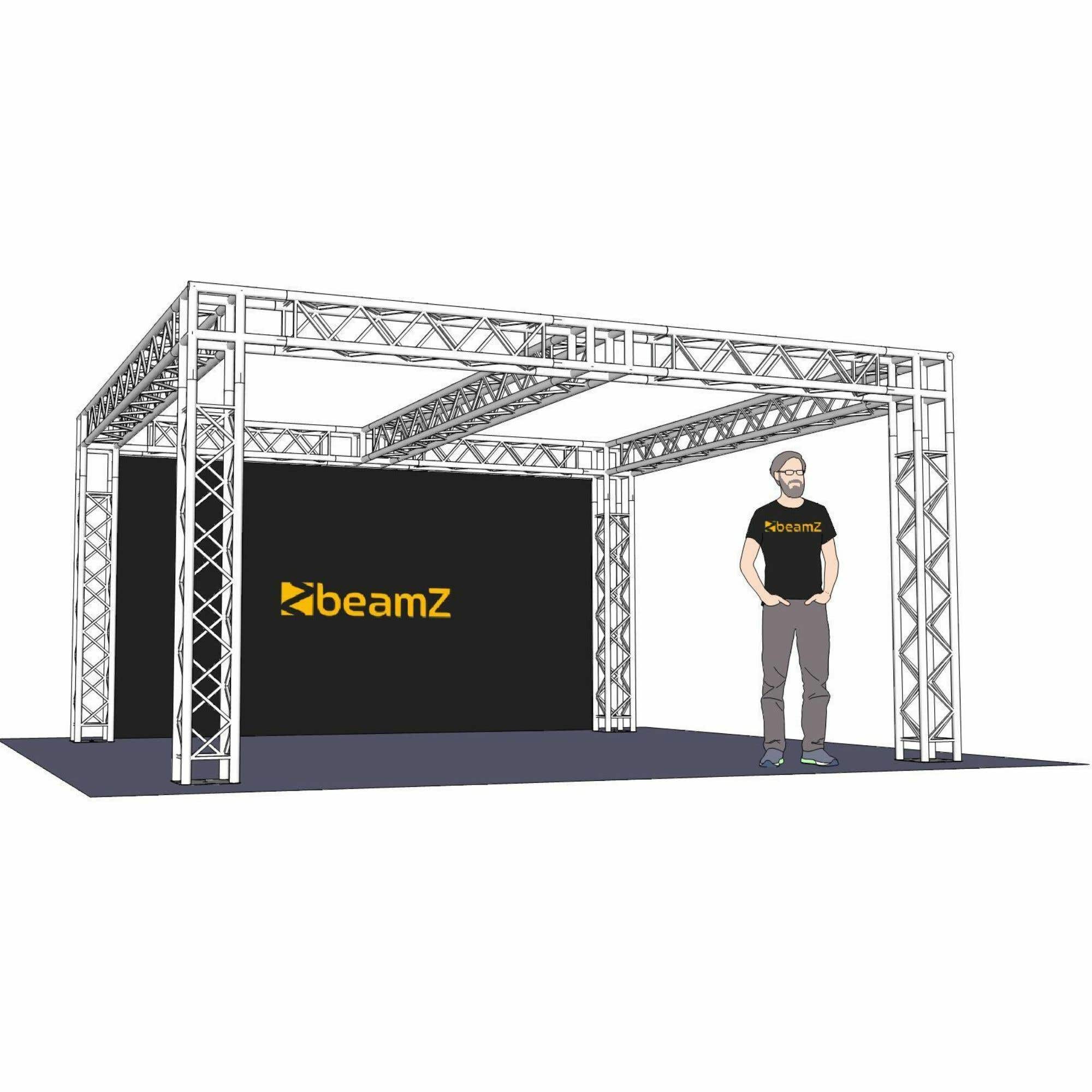 BeamZ Traverse 4,71 x 4,5 x 2,5 Meter für Messestand, Showroom, etc.