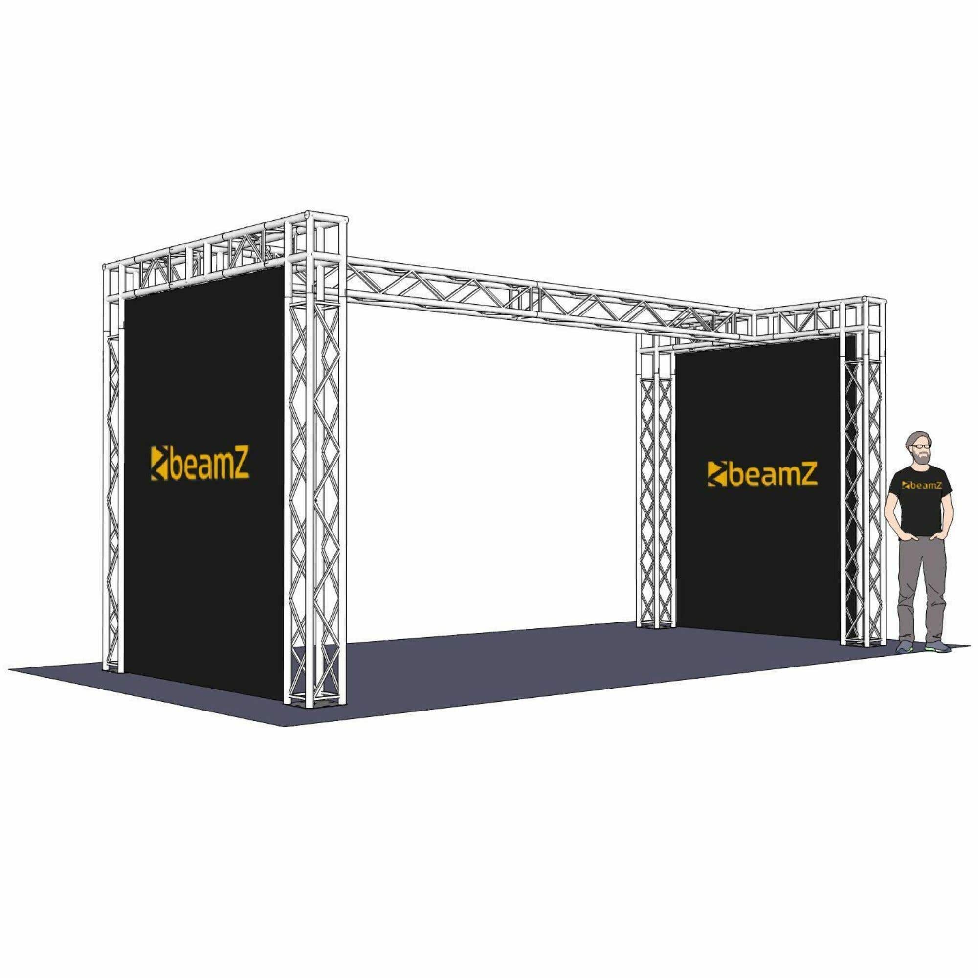 BeamZ Traverse 6 x 2,71 x 3 Meter für Messestand, Showroom, etc.