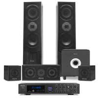 Fenton Bluetooth-Heimkinoset mit 5 Lautsprechern und 10"-Subwoofer - Schwarz