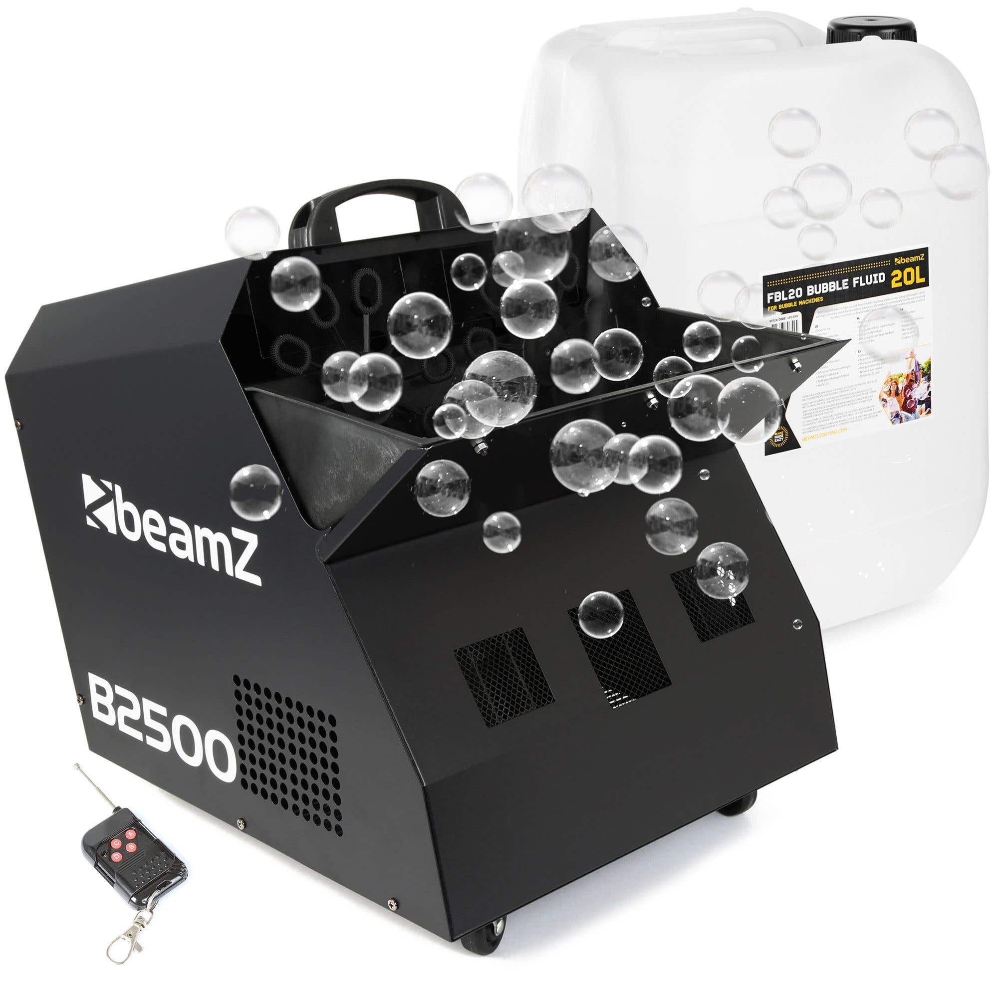 BeamZ B2500 Seifenblasenmaschine mit 20 Liter Seifenblasenfluid