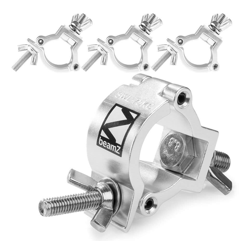 BeamZ BC35-75 Set mit 4 Slimline Half Couplers 75 kg - Aluminium