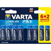Varta Alkaline-Batterien 8x AA 1,5 V für u. a. MAX Keyboards