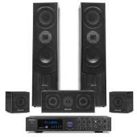 Fenton Heimkino-Surround-Set mit Bluetooth - 510 W - Schwarz