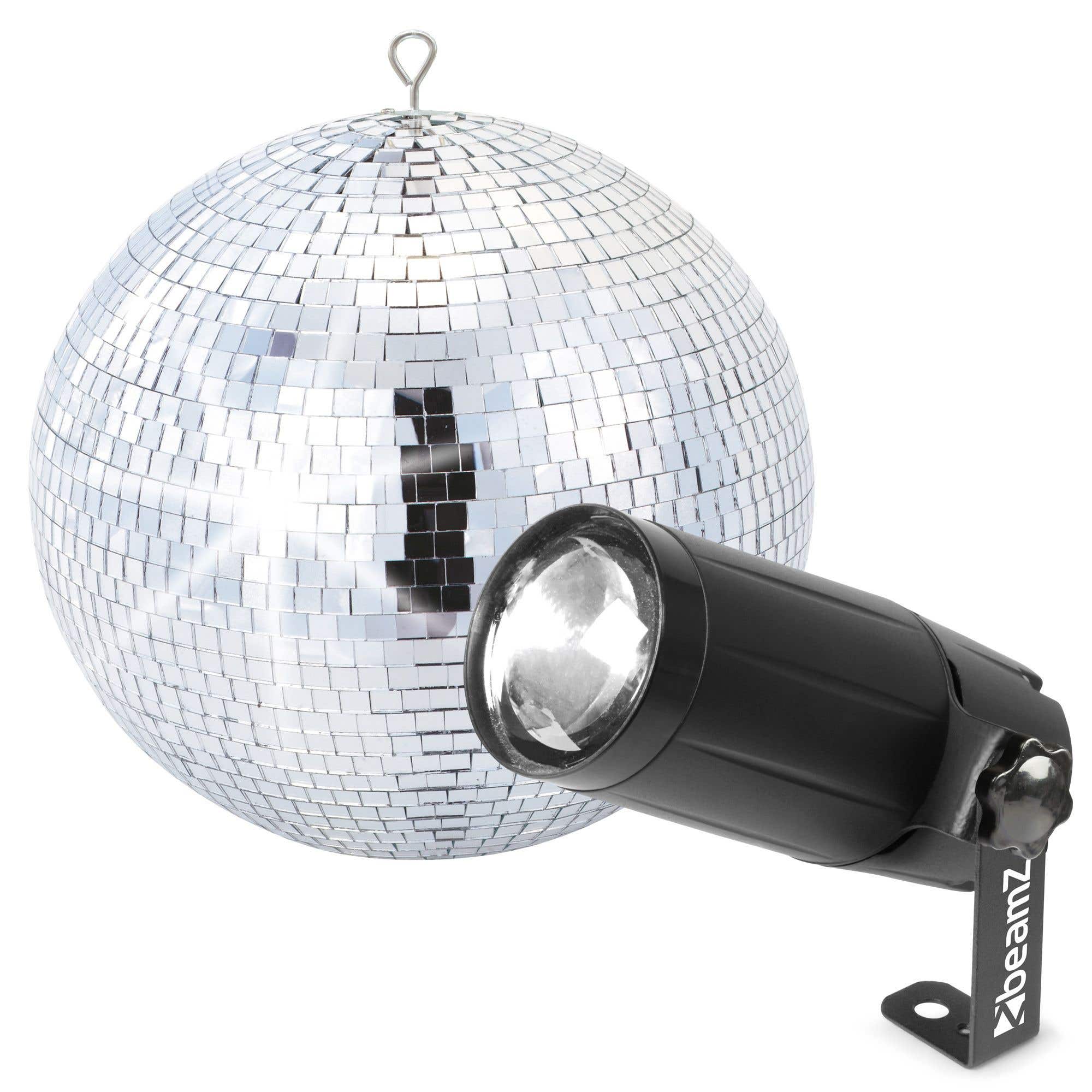 BeamZ Spiegelkugel 30 cm mit LED Pinspot