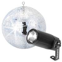 BeamZ Spiegelkugel 30 cm mit LED Pinspot