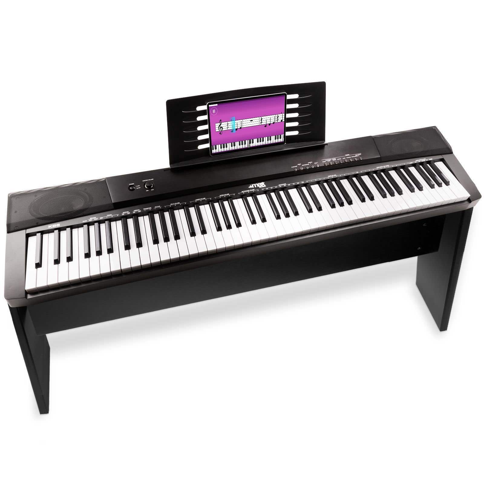 MAX KB6W Digitalpiano 88 Tasten mit Fuß Pedal