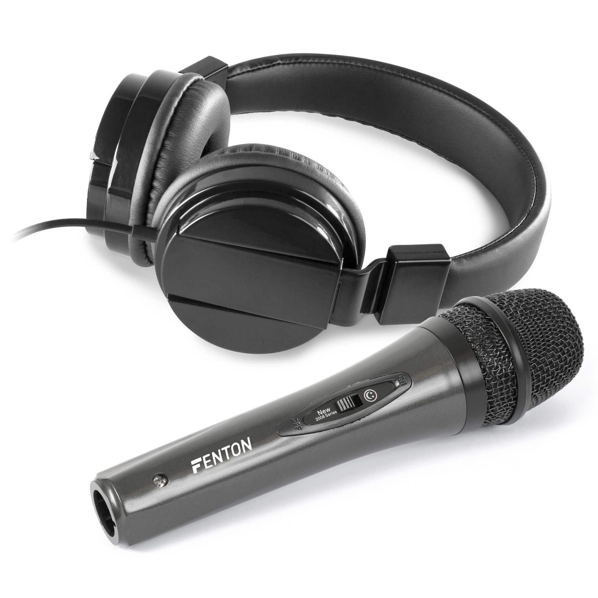 DJ Zubehörset mit DJ Kopfhörer und DJ Mikrofon